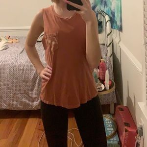 billabong orange tank